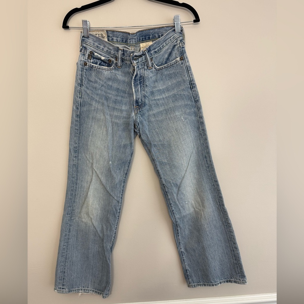 Abercrombie Kids Saranac Bootcut Faded Blue Jeans